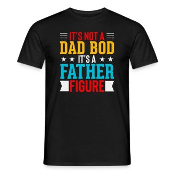 Dad Fathers Day Daddy Papa Funny Father´s Day - Men's T-Shirt - black - Front - AI Model Male 178 light (178cm)