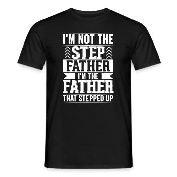 Dad Fathers Day Daddy Papa Funny Father´s Day - Men's T-Shirt - black - Front - AI Model Male 178 light (178cm)