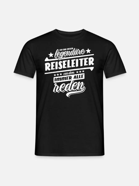 Ich bin dieser legendäre Reiseleiter - Spruch - Männer T-Shirt - Schwarz