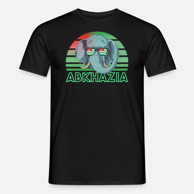 Abchasien - Männer T-Shirt - Schwarz