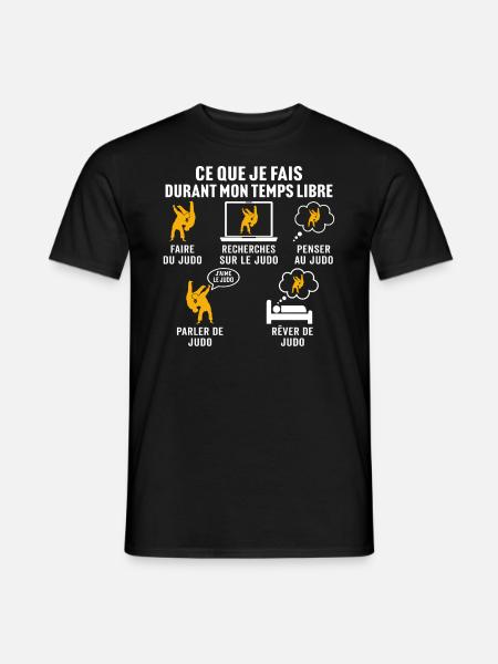 Faire du judo - T-shirt homme - noir