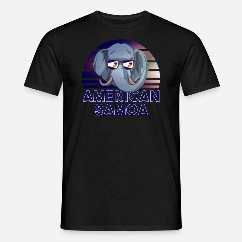 Amerikanisch-Samoa - Männer T-Shirt - Schwarz
