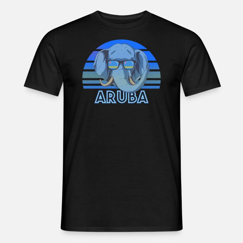 Aruba - Männer T-Shirt - Schwarz
