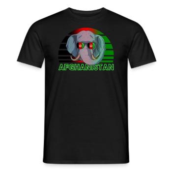 Afghanistan - T-shirt homme - noir - Devant - AI Model Male 178 light (178cm)