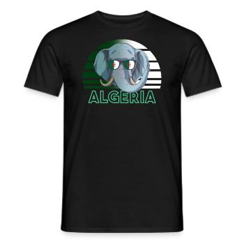 Algerien - Männer T-Shirt - Schwarz - Vorne - AI Model Male 178 light (178cm)