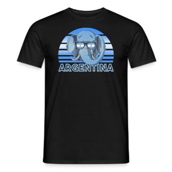 Argentinien - Männer T-Shirt - Schwarz - Vorne - AI Model Male 178 light (178cm)