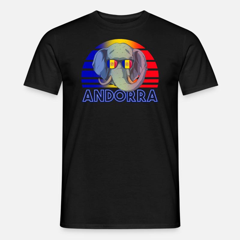 Andorra - Männer T-Shirt - Schwarz