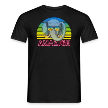 Amazigh - Men's T-Shirt - black - Front - AI Model Male 178 light (178cm)