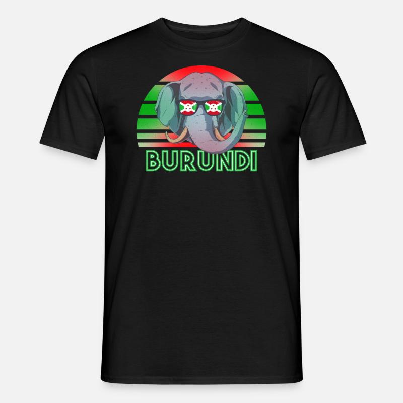 Burundi - Männer T-Shirt - Schwarz
