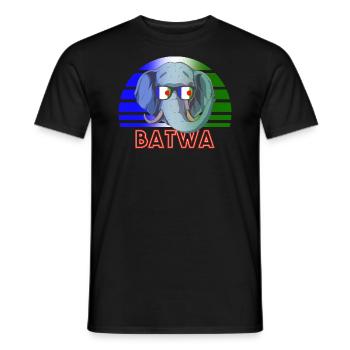 Batwa - T-shirt homme - noir - Devant - AI Model Male 178 light (178cm)