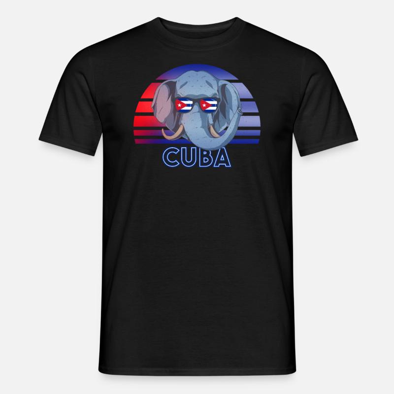 Kuba - Männer T-Shirt - Schwarz