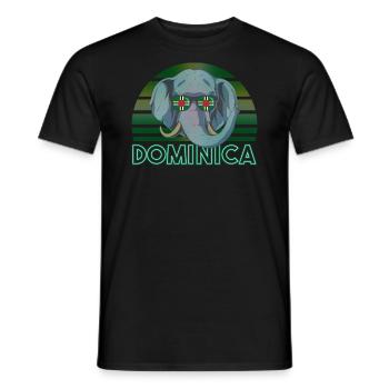 Dominica - Men's T-Shirt - black - Front - AI Model Male 178 light (178cm)