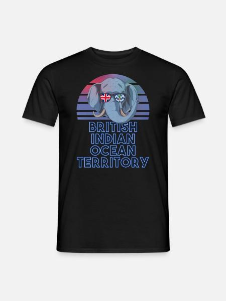 British Indian Ocean Territory - Men's T-Shirt - black