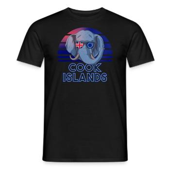 Cook Islands - Men's T-Shirt - black - Front - AI Model Male 178 light (178cm)