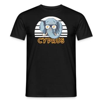 Cyprus - Men's T-Shirt - black - Front - AI Model Male 178 light (178cm)