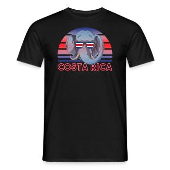 Costa Rica - Männer T-Shirt - Schwarz - Vorne - AI Model Male 178 light (178cm)