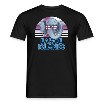 Faroe Islands - Men's T-Shirt - black - Front - AI Model Male 178 light (178cm)