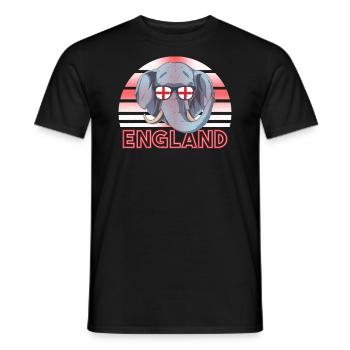 Angleterre - T-shirt homme - noir - Devant - AI Model Male 178 light (178cm)