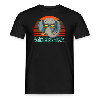 Grenade - T-shirt homme - noir - Devant - AI Model Male 178 light (178cm)
