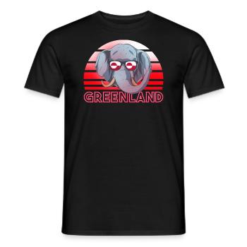 Groenland - T-shirt homme - noir - Devant - AI Model Male 178 light (178cm)