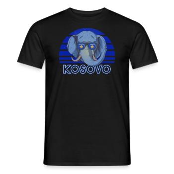 Kosovo - Men's T-Shirt - black - Front - AI Model Male 178 light (178cm)