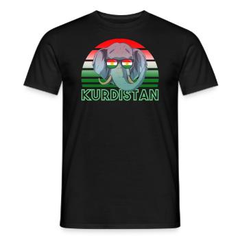 Kurdistan - T-shirt homme - noir - Devant - AI Model Male 178 light (178cm)
