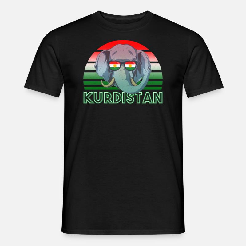 Kurdistan - Männer T-Shirt - Schwarz
