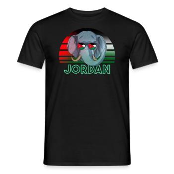 Jordanie - T-shirt homme - noir - Devant - AI Model Male 178 light (178cm)