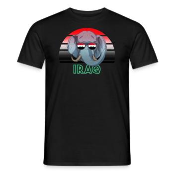 Irak - Männer T-Shirt - Schwarz - Vorne - AI Model Male 178 light (178cm)