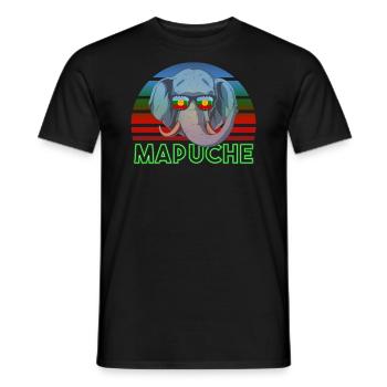 Mapuche - Männer T-Shirt - Schwarz - Vorne - AI Model Male 178 light (178cm)