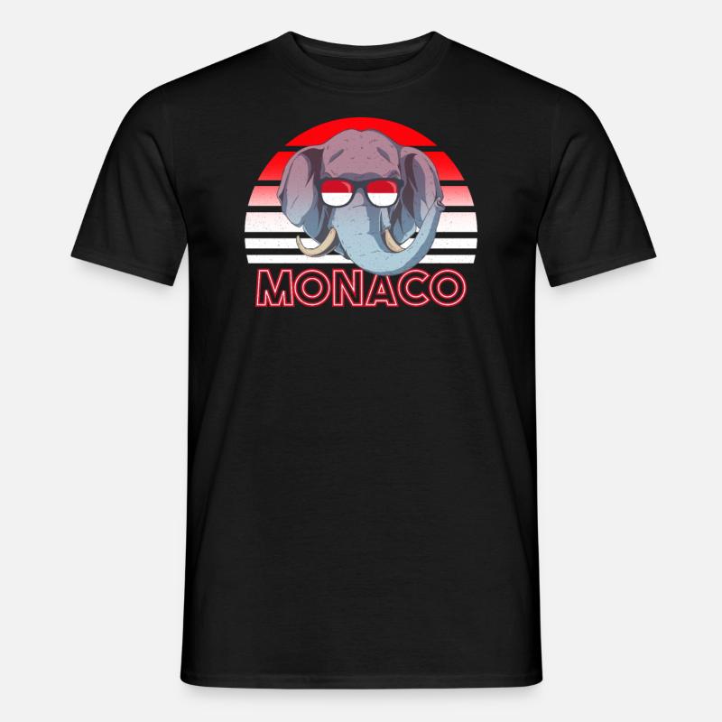 Monaco - Männer T-Shirt - Schwarz