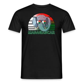 Macédoine - T-shirt homme - noir - Devant - AI Model Male 178 light (178cm)