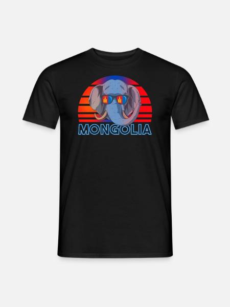 Mongolia - Men's T-Shirt - black