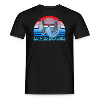 Luxemburg - Männer T-Shirt - Schwarz - Vorne - AI Model Male 178 light (178cm)
