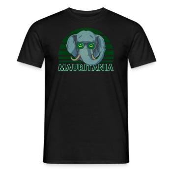 Mauritania - Men's T-Shirt - black - Front - AI Model Male 178 light (178cm)
