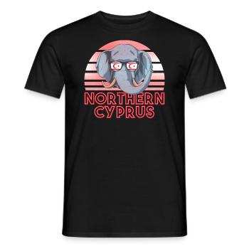 Northern Cyprus - Men's T-Shirt - black - Front - AI Model Male 178 light (178cm)