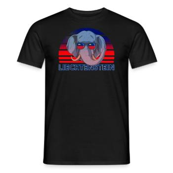 Liechtenstein - Männer T-Shirt - Schwarz - Vorne - AI Model Male 178 light (178cm)