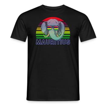 Mauritius - Men's T-Shirt - black - Front - AI Model Male 178 light (178cm)