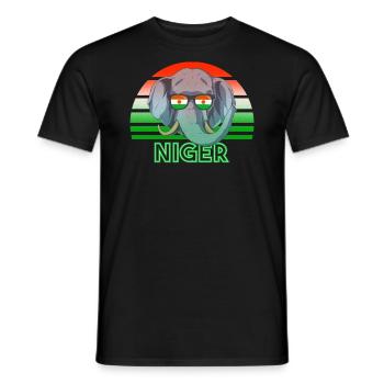 Nouvelle-Zélande - T-shirt homme - noir - Devant - AI Model Male 178 light (178cm)