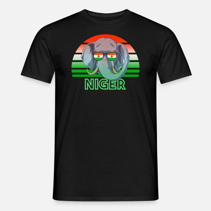 Niger - Männer T-Shirt - Schwarz