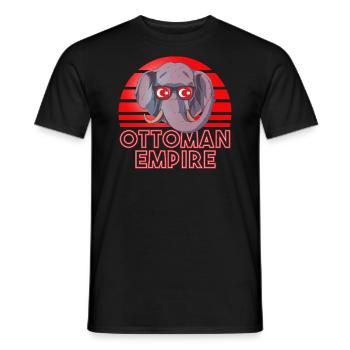 Empire ottoman - T-shirt homme - noir - Devant - AI Model Male 178 light (178cm)
