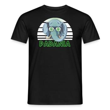 Padanien - Männer T-Shirt - Schwarz - Vorne - AI Model Male 178 light (178cm)