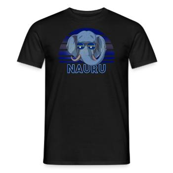 Nauru - T-shirt homme - noir - Devant - AI Model Male 178 light (178cm)