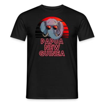Papouasie-Nouvelle-Guinée - T-shirt homme - noir - Devant - AI Model Male 178 light (178cm)