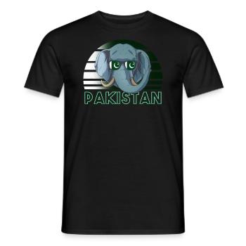 Pakistan - Men's T-Shirt - black - Front - AI Model Male 178 light (178cm)