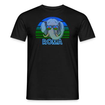 Roma - T-shirt homme - noir - Devant - AI Model Male 178 light (178cm)