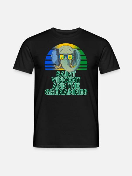 Saint Vincent and the Grenadines - Men's T-Shirt - black