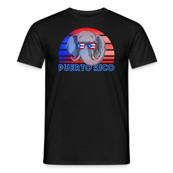 Puerto Rico - T-shirt homme - noir - Devant - AI Model Male 178 light (178cm)