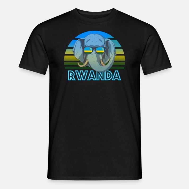 Ruanda - Männer T-Shirt - Schwarz