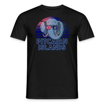 Pitcairninseln - Männer T-Shirt - Schwarz - Vorne - AI Model Male 178 light (178cm)